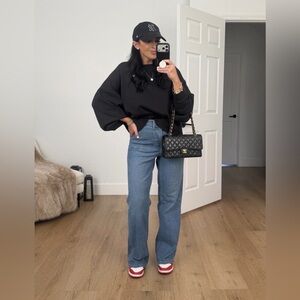 Spanx shape authentic easy flare jeans size medium nwt